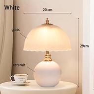 Modern Ceramic Glass Desktop Book Lamp Bedroom Bedside Table Lamp Light Luxury Atmosphere Childrens 