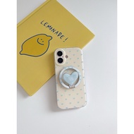 (17) Express Delivery Minimalist Blue Heart + Magnetic Ring TPU-S1886 For Iphone 14-17PROMAX