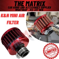 K&N MINI AIR FILTER / AIR CLEANER FOR CAR ENGINE