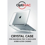 Optimac Premium Crystal Case for MacBook Pro 13" A1989 A2159 2018 2019 – Slim Protection Elegan