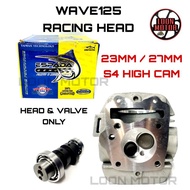 WAVE125 RACING HEAD 23MM/27MM+S4 RACING CAMSHAFT - ESPADA