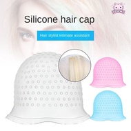 SOONA Hair Coloring Highlighting Cap, With Hook Reusable Hair Coloring Hat,  Silicone Hair Dying Fro