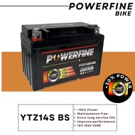 YTZ14S-BS YTZ14S BATTERY POWERFINE MONFA BATTERY YAMAHA BOLT XV950 VMAX 1700 / HONDA CB1100 VFR1200 