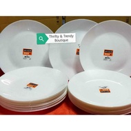 【Latest product】 Onhand Arcopal 12pcs dinner plates 9.75 inches Made in France