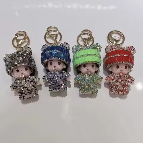 Shining Monchhichi Keychains Cartoon Monchhichi Keychains Pendant for Anime Fans Holiday Gifts Monch
