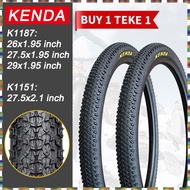 KENDA Non-Slip Bike Tire 26/27.5/29 x 1.95/2.1 inch 40-65PSI K1151 K1187 MTB Tire