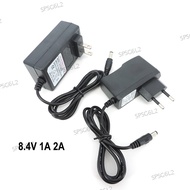 8.4V 1A 2A EU US 1000ma 2000ma Adapter Power Supply Charger DC 5.5 male plug for Drill Driver Screwd