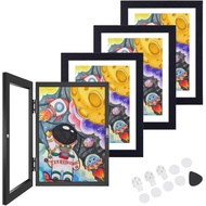 Extra Large Kids Artwork Frames Changeable Hold 150pcs - 4 Packs 8.5 by 11 Picture Frame, Front Open