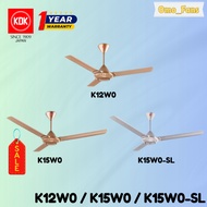 KDK K12W0 K15W0 K15W0-SL 48" 60" 3 Blades Ceiling Fan / 48" 60" Kipas Siling