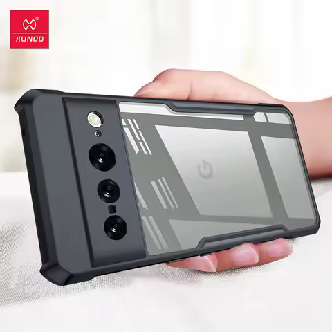 Xundd Shockproof Case For Google Pixel 7 Pro, Protective Bumper Airbag Transparent Phone Cover For G