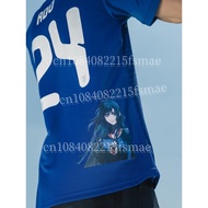 Japan Anime Soccer Jersey Ado 24 Cosplay Football Shirt Men Sportswear Short Sleeve Training Uniform