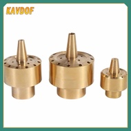 KAVDOF Fnpt fnpt หัวฉีดน้ำพุแบบตรงตรงกลาง ทองเหลืองเบิ้ล 1/2 "3/4" 1" สปริงเกลอร์หัวฉีดคอลัมน์ดอกไม้