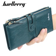 【2025 New】Baellerry Wallets Fashion Long Leather Top Quality Card Holder Classic Casual Purse Zipper