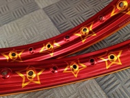 วงล้อ/YOKO EXC RINGO STAR 140-17 สีแดงดาวทอง