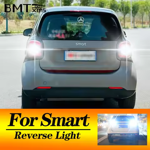 BMTxms 2pcs W16W T15 921 912 LED Backup Light Car Bulb Reverse Lamp Canbus For Smart Fortwo MK3 453 