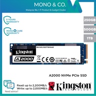 Kingston NVMe SSD 1TB / 500GB / 250GB A2000 NVMe PCIe M.2 SSD 3D NAND