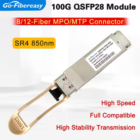 QSFP28 100Gb SR4 Optical Module Multimode 850nm 100m MPO DDM For Huawei,Cisco QSFP28-100G-SR4,Mikrot