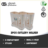 2pcs Plastic Cutlery Holder (BPA Free) Spoon Holder Fork Holder Chopstick Holder Knife Holder