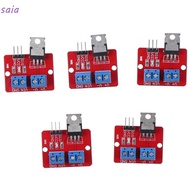 SAIA 5pcs MOSFET, IRF520 red Driver Module, irf520 mosfet Microcontroller for Arduino MCU ARM MCU