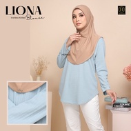 HERNES BLOUSE LIONA  BLOUSE IRONLESS BLOUSE MUSLIMAH BLOUSE KNITED TSHIRT MUSLIMAH BLOUSE LABUH BLOU