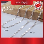 READY STOCK | 925 Silver Necklace Chain 100 CS | 925 纯银 100 CS 项链 | Rantai Leher 100 CS Perak 925