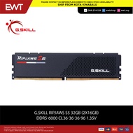 G.SKILL RIPJAWS S5 16GB(1X16GB) D5-6000 C36 - BLK F5-6000J3636F16GX1-RS5K