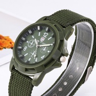WatchTrendy Army Style Watch Style Best Seller in Woven Canvas Strap Men's Three-Eye Luminous Watch W