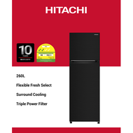 Hitachi Stylish Line Fridge 260L HRTN5275MFBBKSG / MFXSG