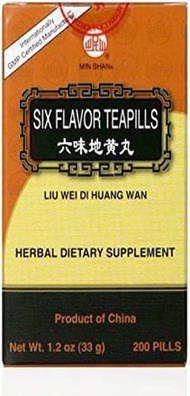 ▶$1 Shop Coupon◀  Liu Wei Di Huang Wan (Six Flavor Teapills), 200 ct, Min Shan