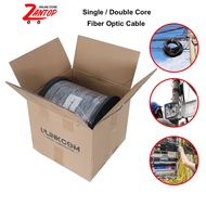 Pure Black Fiber Optic Cable Core 1 Core /2 Core 3 Steel 1km 1000m Wire OutdoorFTTH Drop Cable Wire