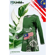 Malaysia Merdeka Custom Name and Number T Shirt  Style Jersey Muslimah Plus Size Baju Muslimah Viral Budak Perempuan Tshirt Muslimah Jersey Microfiber Malaysia Loose Jersey Murah