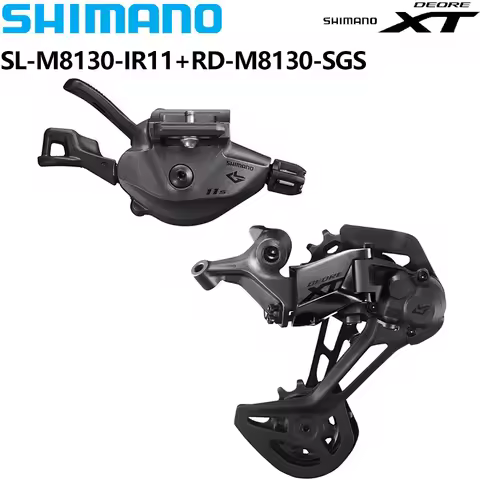 SHIMANO DEORE XT SL-M8130 I-SPEC Shifter 11 Speed Rear Derailleur RD-M8130 SGS Long Cage For MTB Ori