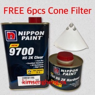 NIPPON 2K 9700 PLUS HS CLEARCOAR SET  free 6pcs cone filter👍
