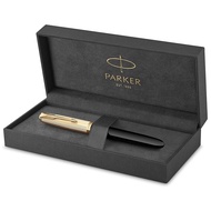 PARKER Fountain Pen 51 Premium Black GT Medium Nib 18K Pen Tip Gift Box Regular Import 2123512