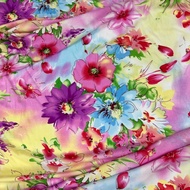 kain viscose cotton rayon cotton cotton fabric bidang 60"kain pasang bunga kain pasang meter 60”(1)