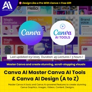 Canva Video Course - Canva AI Master Canva AI Tools & Canva AI Design (A to Z) | Learn Canva 2025