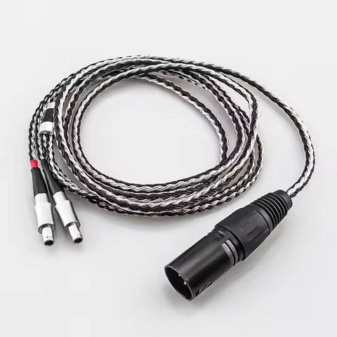 Black White Mix 4 pin Xlr 4.4 2.5 mm 3.5 6.35 jack 16 Cores to Headphone Earphone Cable For Sennheis