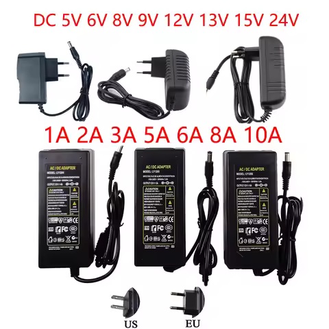 DC 12V Power Supply 12V 5V 6V 8V 9V 12V 13V 15V 24V 1A 2A 3A 4A 5A 6A 7A 8A 10A 220V TO 12V Power Su