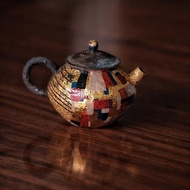 海波手作陶壺漆飾紫砂急須側把壺茶壺景德鎮手工茶器