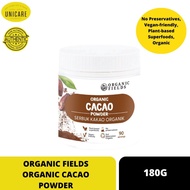 ORGANIC FIELDS ORGANIC CACAO POWDER 180G