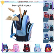 YEW Student Bag, School Accessory Large Capacity Children School Backpack, Kawaii Spiderman Elsa  Captain America Shoulder Rucksack Boys Girls