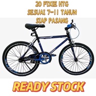 ✧【SIAP PASANG】BASIKAL FIXIE 20HTG SESUAI 7-11 TAHUN FIXIE BICYCLE【READY STOCK】✰
