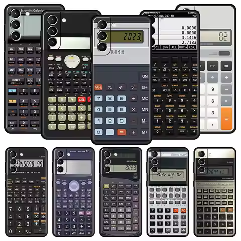 Retro Calculator Phone Case For Samsung Galaxy S25 S24 S23 S22 S20 Ultra S21 FE 5G S10 Plus S10E Sof