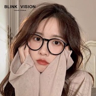 Blink Vision Glasses New Round Glasses Korean Retro Style Fashion Eyeglasses Frame Men Women Plastic
