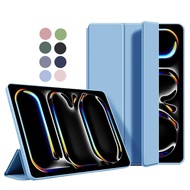 For IPad Pro 11 Inch 2024  2024 A2837 A3006 Case Folding Stand Magnetic Soft TPU Back For IPad Pro 11 Inch 2024 Case Cover