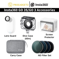 Insta360 Go 3S/ GO3 Original Accessories - Lens Guard Carry Case ND Filter Dive Case Screen Protecto