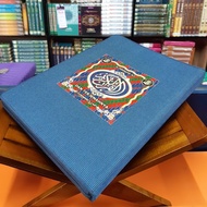 Qudsi - Al Quran Translation Al Jumanatul Ali Besar/A4 Zipper Pocket j-art - Al Quran And Translation - Large A4 Zipper Jacket Al Jumanatul Ali Cover Canvas Fabric - Al Quran Waqf