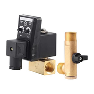 (REJY) G1/2 DN15 230V Automatic Timed Water Tank Electronic Timed Drain Valve for Air Compressor Con