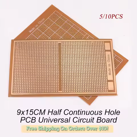 5/10PCS DIY 9x15 9*15CM Prototype Paper PCB Board Universal Experiment Matrix Circuit Board Half Con