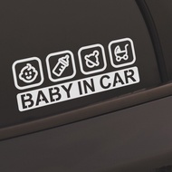 Hollow Car Stickers Baby In-Car BABYINCAR Car Stickers Reminder Baby Children Creative Body Text Decoration Rear Window
